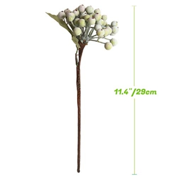 Lifelike 11.4" Artificial Berry Stems for Home Décor