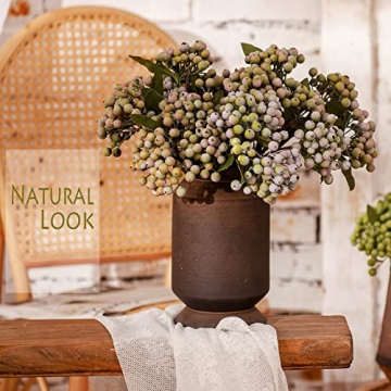 Lifelike 11.4" Artificial Berry Stems for Home Décor