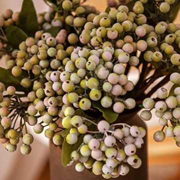 Lifelike 11.4" Artificial Berry Stems for Home Décor