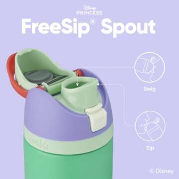 Owala Disney Princess FreeSip Insulated Water Bottle - 24 oz, Ariel