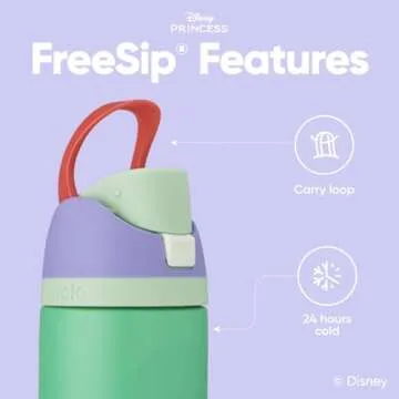 Owala Disney Princess FreeSip Water Bottle - 24 oz, BPA-Free