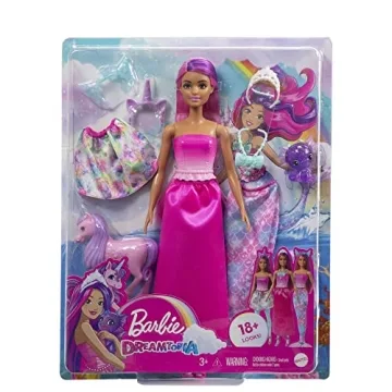 Enchanting Barbie Dress-Up Set with Mermaid Tail & Pets