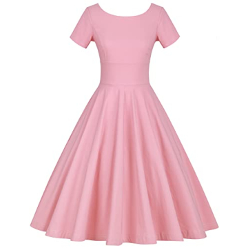 GownTown Women's 1950s Vintage Swing Dress - Elegant Cap Sleeve Cocktail Dress with Pockets in Multi...