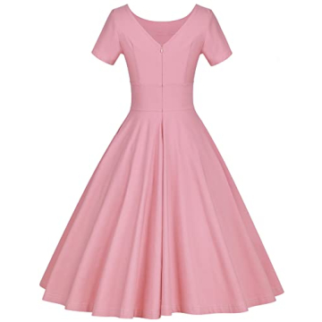 GownTown 1950s Vintage Dress with Pockets for Women