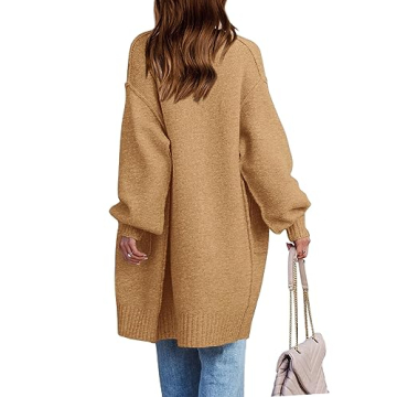 Stylish KIRUNDO Women's Oversized Cardigan with Pockets