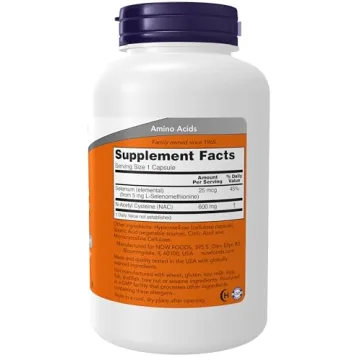 NOW Supplements NAC with Selenium - 250 Veg Capsules