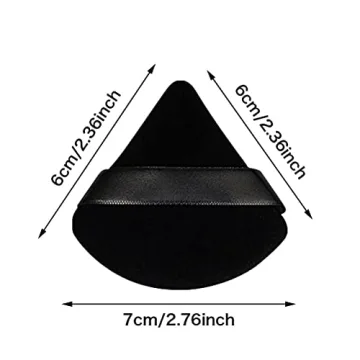 12 Triangle Powder Puffs for Makeup Precision and Value
