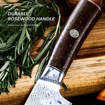 KYOKU 7 Inch Nakiri Knife - Precision Vegetable Cleaver