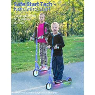 ALLMOVE 150W Kids Electric Scooter with LED Lights