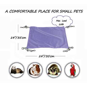 HOMEYA Small Animal Hanging Hammocks Bed for Small Pets