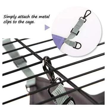 HOMEYA Small Animal Hanging Hammock for Cozy Fun