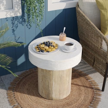 Stylish SUNBURY Outdoor Concrete Coffee Table - Perfect for Patios