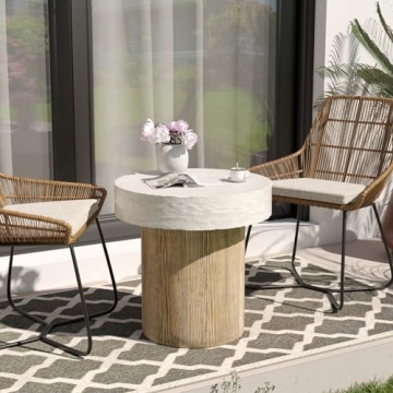 Stylish SUNBURY Outdoor Concrete Coffee Table - Perfect for Patios