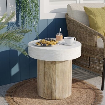 Stylish SUNBURY Outdoor Concrete Coffee Table - Perfect for Patios