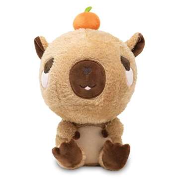 Cuddle Barn PlushGoals - Camden The Calm Capybara | Super Soft Cute Kawaii Collectible Stuffed Anima...