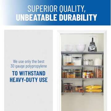 Wire Shelf Liner - 16" x 48" Flat Packed - Set of 4 - Clear - Wire Shelf Liners for Closets, Pantry and More - Plastic Closet Liner for Shelves - Easy to Trim - Wire Rack Cover - Closet Shelf Liner