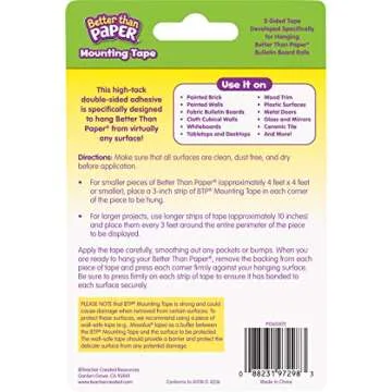 Teacher Created Resources® Better Than Paper® Mounting Tape White 1" x 19.6'