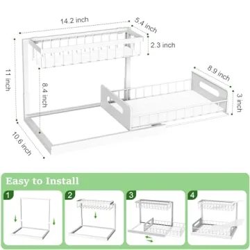 REALINN Under Sink Organizer for Efficient Storage