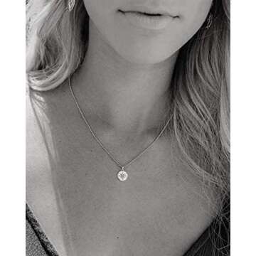 Sweet 16 Gift for Girls • Diamond Starburst Pendant • Happy 16th Birthday • Silver • Sixteen Years Old • For Daughter Niece Goddaughter • Dainty Necklace • Milestone Celebration Jewelry