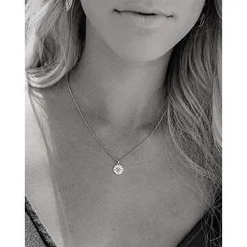 Sweet 16 Gift for Girls • Diamond Starburst Pendant • Happy 16th Birthday • Silver • Sixteen Years Old • For Daughter Niece Goddaughter • Dainty Necklace • Milestone Celebration Jewelry