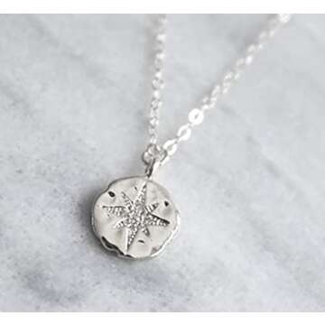 Sweet 16 Gift for Girls • Diamond Starburst Pendant • Happy 16th Birthday • Silver • Sixteen Years Old • For Daughter Niece Goddaughter • Dainty Necklace • Milestone Celebration Jewelry