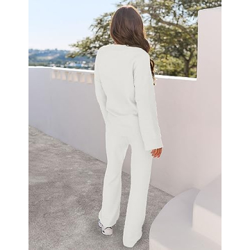 MEROKEETY Women's Fleece Winter Pajama Set - Cozy Lounge Wear