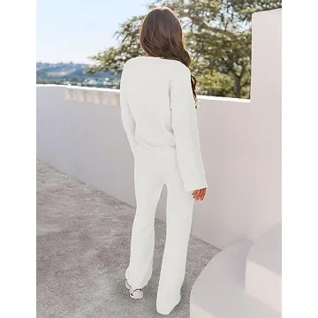 MEROKEETY Women's Fleece Winter Pajama Set - Cozy Lounge Wear