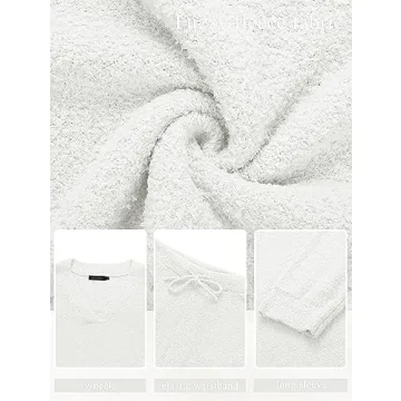 MEROKEETY Women's Fleece Winter Pajama Set - Cozy Lounge Wear