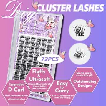 Fluffly Lash Clusters for Natural-Looking Volume