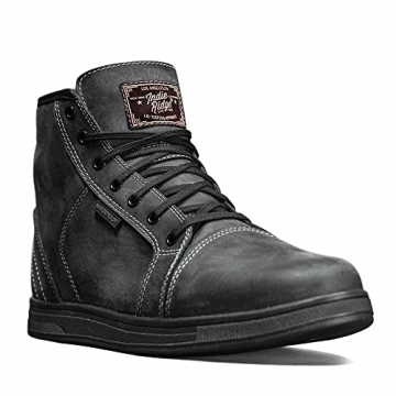 Indie Ridge Black Motorcycle Boots - Waterproof Safety Style