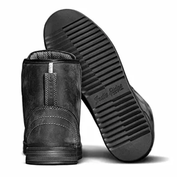Indie Ridge Black Motorcycle Boots - Waterproof Safety Style