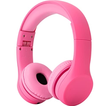Snug Play+ Kids Headphones for Toddlers - Safe and Durable Pink Design