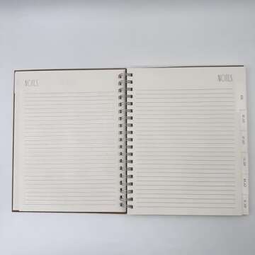 Rae Dunn PLANNER 2025 Planner - 17 MONTHS - Aug 2024 to Dec 2025 - Kraft Hard Cover - 10 X 8 in