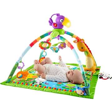 Fisher-Price Rainforest Gym with Fun Activities for Babies