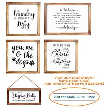 Welcome To The Shitshow Sign 8x17 Inch, Rustic Sign, Welcome To Shitshow Home, Vintage Sign, Welcome To Our Shitshow Sign with Wood Frame