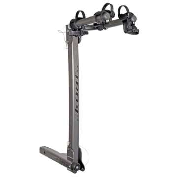 KUAT Beta 2" Hitch-Mounted Bike Rack | Hanging-Style Durable Lightweight Aluminum Powder Coated Fold...