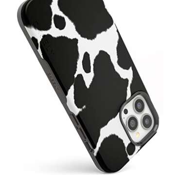 Casely iPhone 13 Pro Max Case | Compatible with MagSafe | Current Mood | Cow Print Case