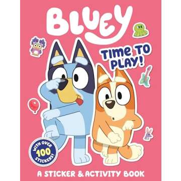 Bluey: Time to Play!: A Sticker & Activity Book - Fun for Kids