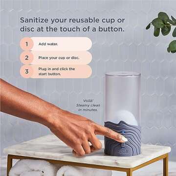 Saalt Steamer for Effortless Menstrual Cup Cleaning