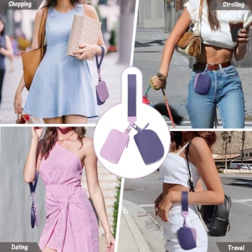 Viverte Mini Zip Around Wristlet Wallet for Women