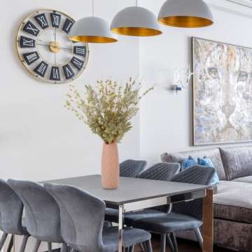 ROSELEAF 28 Pack Artificial Glitter Berry Stem Ornaments, Gold Christmas Ornaments Flower Branches Picks for Xmas Tree Decoration Gift Decor Small Vase Home Holiday Wedding Party Decor