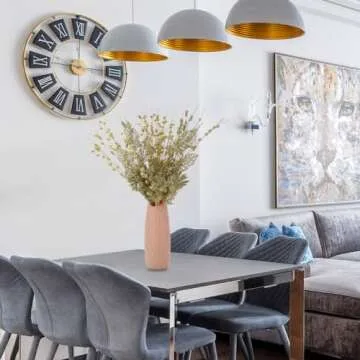 ROSELEAF 28 Pack Artificial Glitter Berry Stem Ornaments, Gold Christmas Ornaments Flower Branches Picks for Xmas Tree Decoration Gift Decor Small Vase Home Holiday Wedding Party Decor