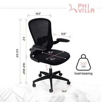 Ergonomic PHI VILLA Office Desk Chairs - Comfort & Support