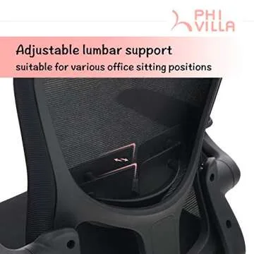 Ergonomic PHI VILLA Office Desk Chairs - Comfort & Support