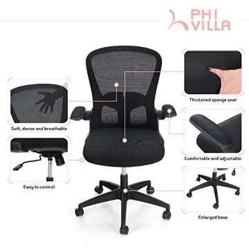 Ergonomic PHI VILLA Office Desk Chairs - Comfort & Support