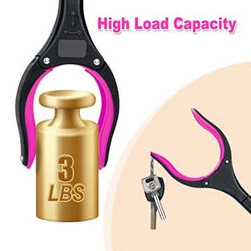 Grabber Reacher Tool,32 Inch Foldable Reacher Grabber Pickup Tool with Strong Grip Magnetic,360°Rotating Anti-Slip Jaw,Trash Claw Grabber Tool,Grabbers for Seniors for Outdoor & Indoor (Purple)