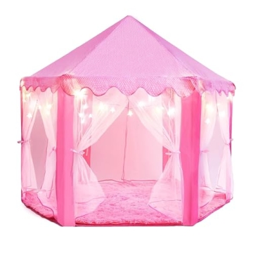 Princess Tent for Kids - 55" X 53" with Led Star Lights | Princess Toys | Toddler Play Tent | Playho...