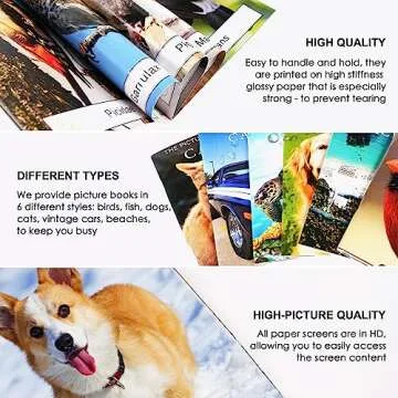 Neoflavie 6 Pack Senior Picture Books for Dementia