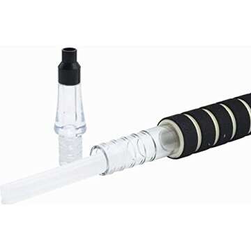 Hookah Hose Shisha Hose Washable Plush Hookah Pipe 6ft with Mini Ice Bag Detachable Mouth Tip Smoke Hose Hookah Shisha Pipe for Hookah Accessories (Black)