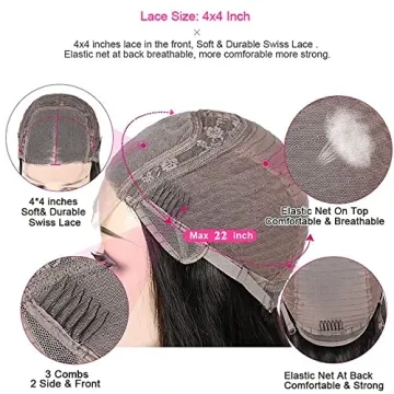 Siji Mei Body Wave Lace Front Wig 16 Inch Natural Black